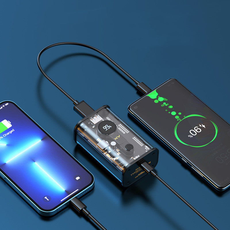 Fashion Transparent Mecha Wind Power Bank