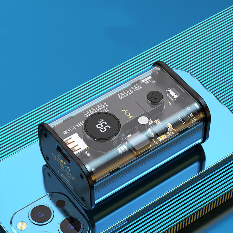 Fashion Transparent Mecha Wind Power Bank