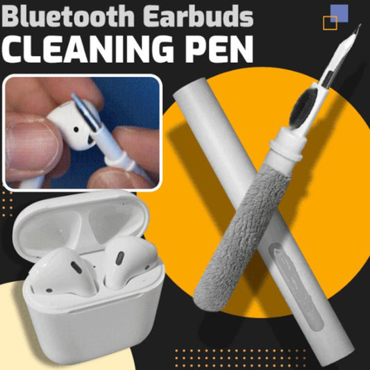 Earbuds cleaning pen with soft brush for wireless earphones