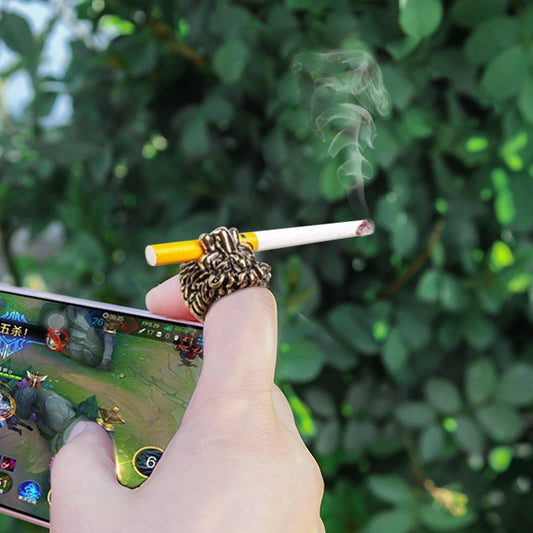 Cigarette holder ring finger ring smoking accessory