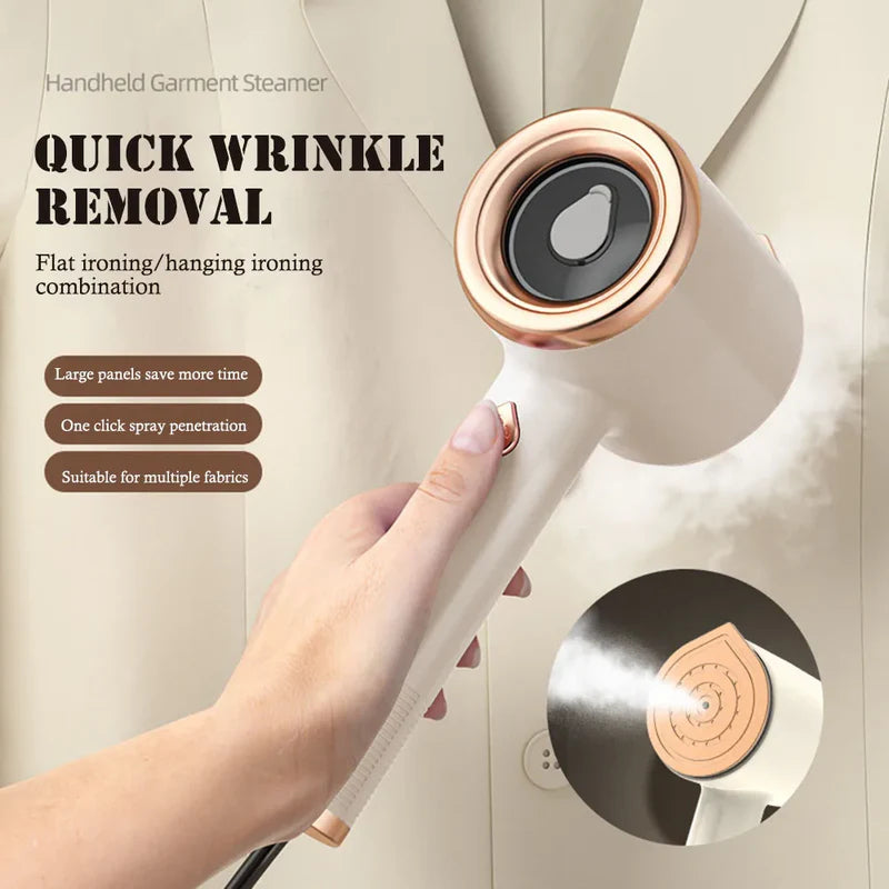 Mini portable handheld garment steamer for clothes and travel
